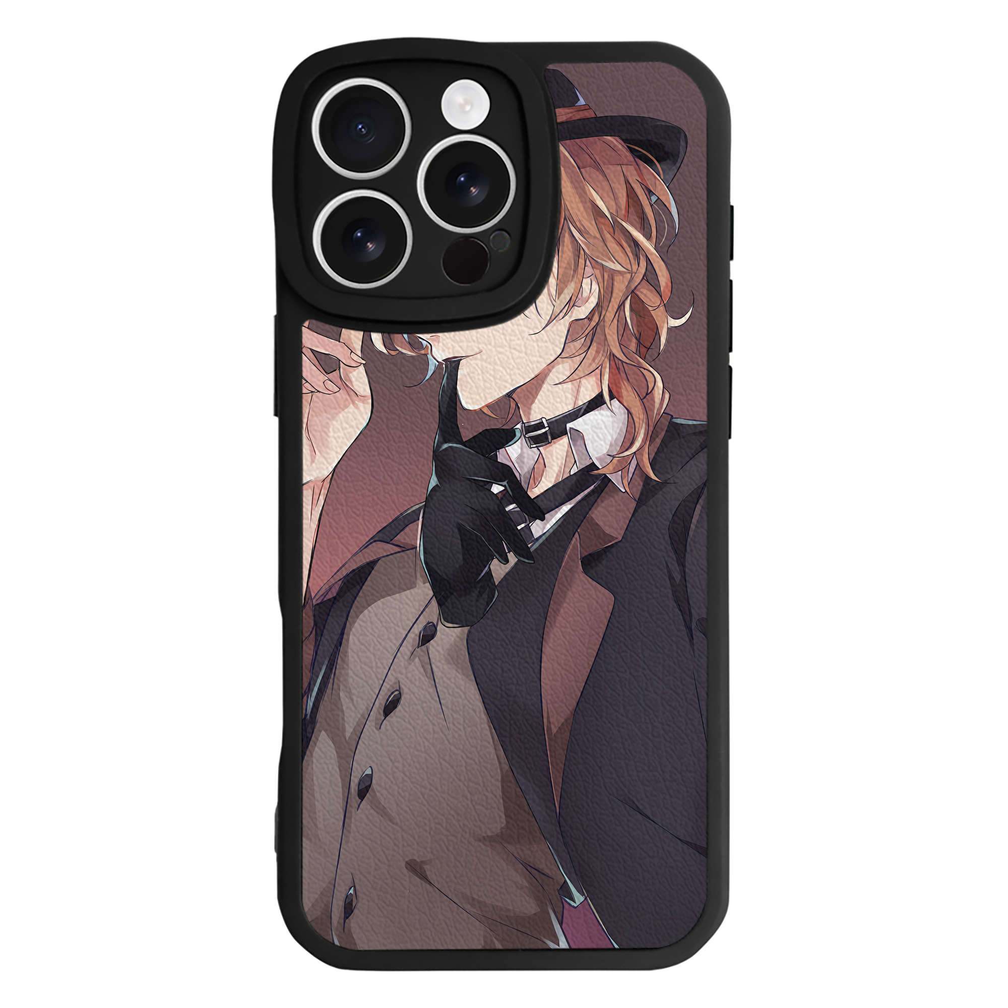 （画像用） 文豪ストレイドッグス Bungo Stray Dogs 【iPhone 16シリーズ対応】シリコンスマホケース（レザー調） 材質：シリコン